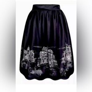 Disney Dress Shop,  Black Skirt with White Haunted Mansion Design